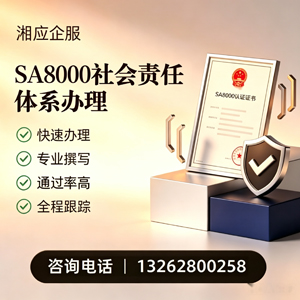 连云港SA8000社会责任体系认证服务